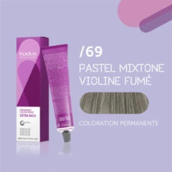 Coloration Permanente /69 Pastel Mixtone Violine Fumé Kadus 60ML -Hair Care Soldes coloration permanente 69 pastel mixtone violine fume kadus 60ml 2