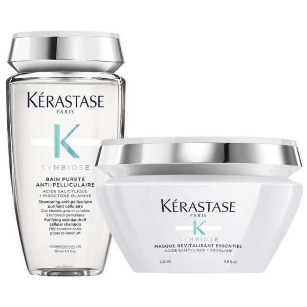 Duo Anti-pelliculaire Cuir Chevelu Gras Symbiose Kérastase 1 Duo Anti-pelliculaire Cuir Chevelu Gras Symbiose Kérastase