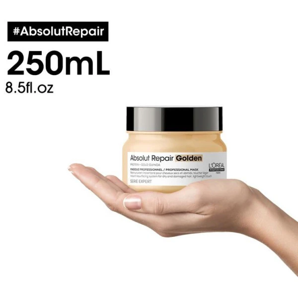 Duo Huile & Masque Routine Absolut Repair Gold L'Oréal Professionnel 2 Duo Huile & Masque Routine Absolut Repair Gold L'Oréal Professionnel – Image 2