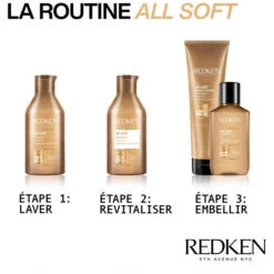 Duo Hydratant Cheveux Secs All Soft Redken 2x500ML -Hair Care Soldes duo hydratant cheveux secs all soft redken 2x500ml 5