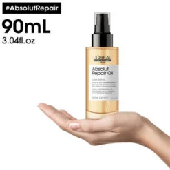 Huile 10-en-1 Absolut Repair L'Oréal Professionnel 90ML -Hair Care Soldes huile 10 en 1 absolut repair l oreal professionnel 90ml 1 6
