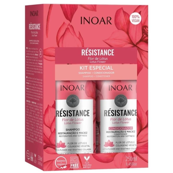Duo Lotus Resistance Inoar 2x250ML 2 Duo Lotus Resistance Inoar 2x250ML – Image 2
