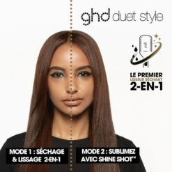 Lisseur GHD Séchant Duet Style 2-en-1 Blanc -Hair Care Soldes lisseur ghd sechant duet style 2 en 1 blanc 1 8