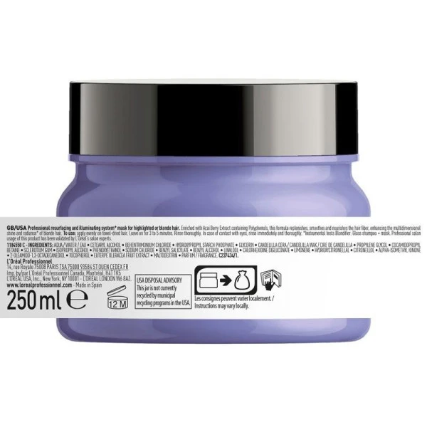 Masque Blondifier L'Oréal Professionnel 250ML 10 Masque Blondifier L'Oréal Professionnel 250ML – Image 10