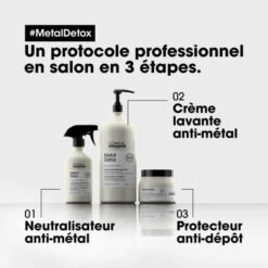 Masque Metal Detox L'Oréal Professionnel 500ML -Hair Care Soldes masque metal detox l oreal professionnel 500ml 3