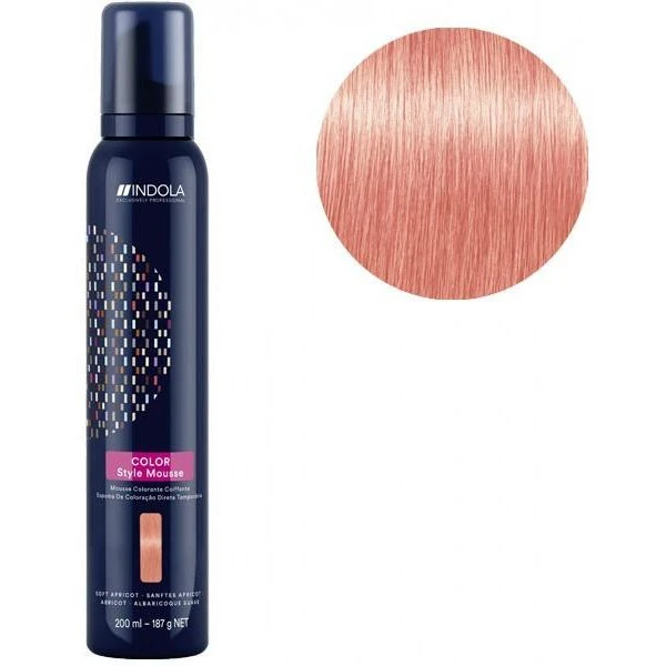 Mousse Colorante Coiffante Abricot Indola 200ML 1 Mousse Colorante Coiffante Abricot Indola 200ML