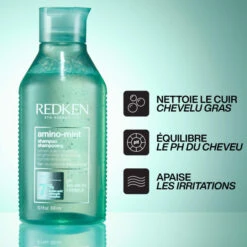 Shampooing Cheveux Gras & Pointes Sèches Amino Mint Redken 300ML 9 Shampooing Cheveux Gras & Pointes Sèches Amino Mint Redken 300ML -Hair Care Soldes shampooing cheveux gras pointes seches amino mint redken 300ml 4