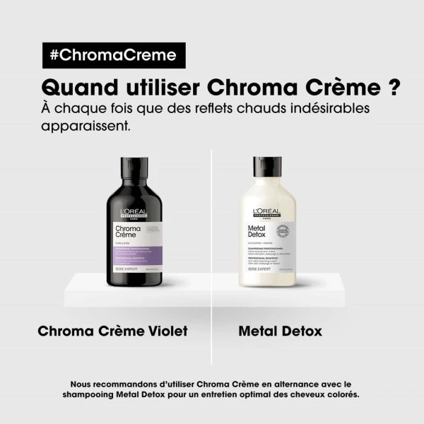 Shampooing Violet Chroma Crème L'Oréal Professionnel 300ML 5 Shampooing Violet Chroma Crème L'Oréal Professionnel 300ML – Image 5